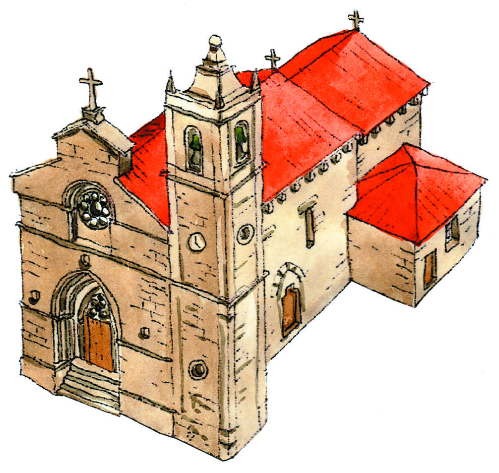 Desenho da Igreja de Santa Maria de Barrô