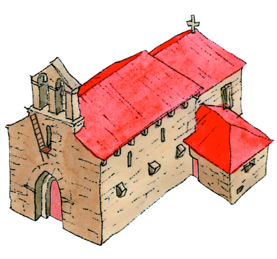 Desenho da Igreja do Salvador de Lufrei
