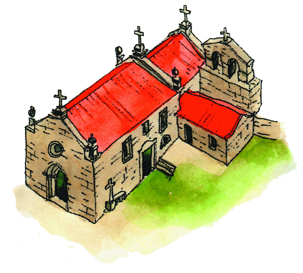 Desenho da Igreja do Salvador de Real