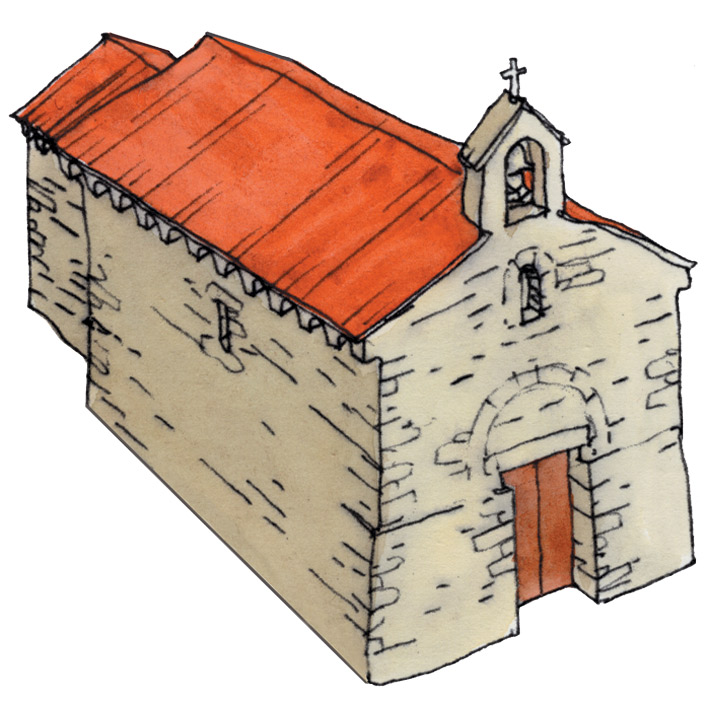 Desenho da Igreja de São Mamede de Vila Verde
