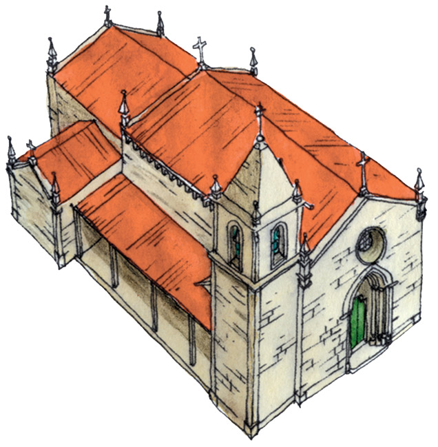 Desenho da Igreja do Salvador de Aveleda