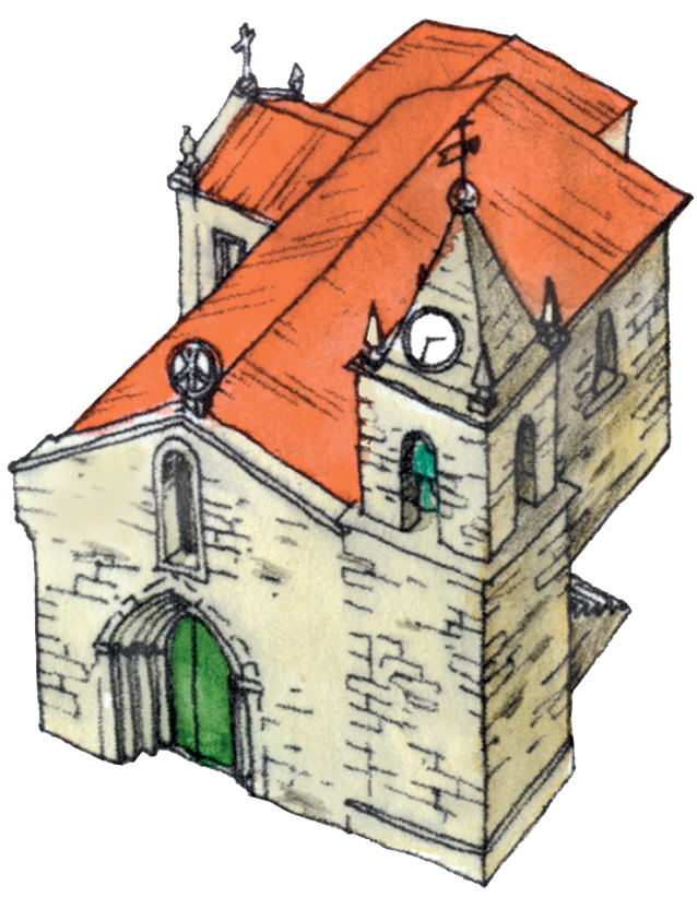 Desenho da Igreja de Santa Maria de Meinedo