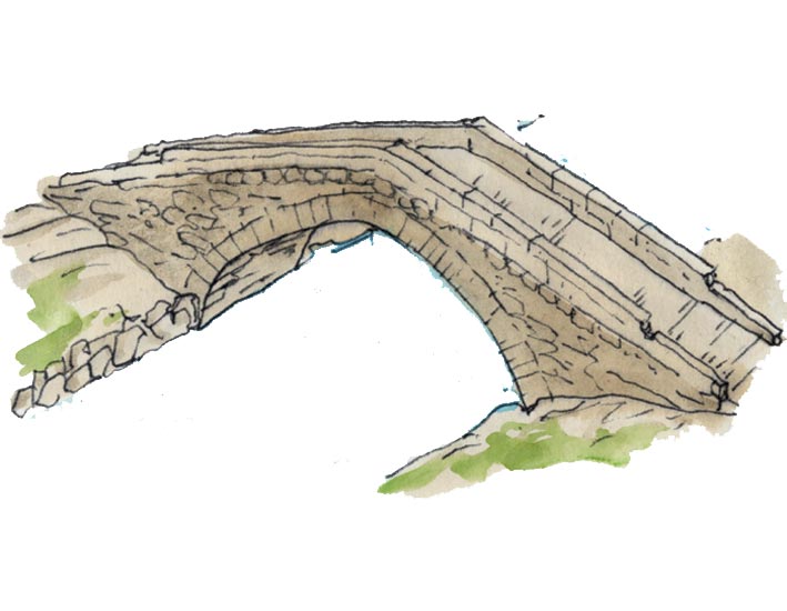 Desenho da Ponte de Espindo